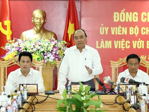 Thủ tướng Nguyễn Xuân Phúc: Xác định khu kinh tế Vũng Áng là động lực phát triển ảnh 1